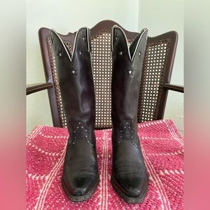 Women’s Black with Silver Trim Twisted X Boots-Size 5.5B